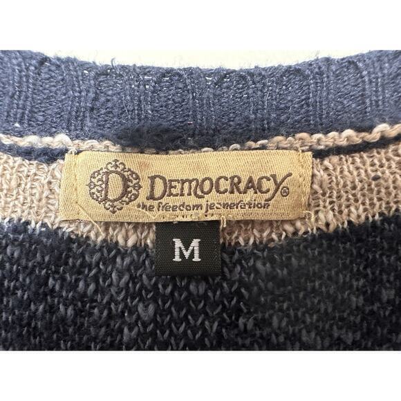 Democracy Women’s Open Cardigan Sleeveless Sweater Vest Pockets Medium Open Knit - Picture 4 of 16